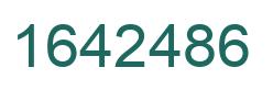 Number 1642486 green image