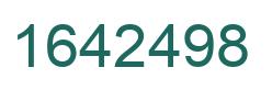 Number 1642498 green image