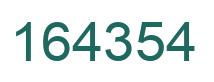 Number 164354 green image