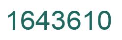 Number 1643610 green image