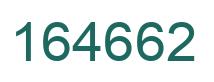 Number 164662 green image