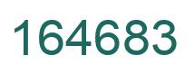 Number 164683 green image