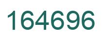 Number 164696 green image