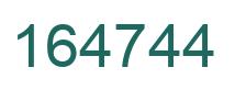 Number 164744 green image