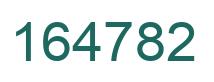Number 164782 green image