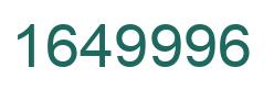 Number 1649996 green image