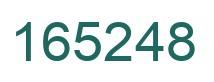 Number 165248 green image