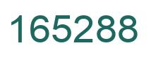 Number 165288 green image
