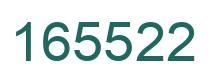 Number 165522 green image