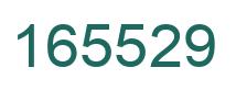 Number 165529 green image
