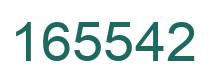 Number 165542 green image