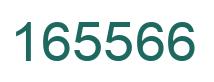 Number 165566 green image
