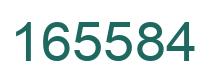 Number 165584 green image