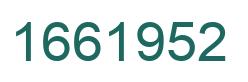 Número 1661952 imagen verde
