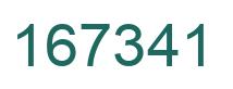 Number 167341 green image