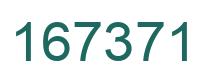 Number 167371 green image