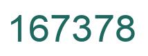 Number 167378 green image