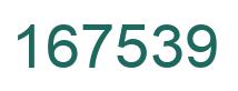 Número 167539 imagen verde