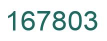 Number 167803 green image