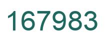 Number 167983 green image