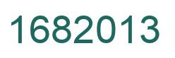 Number 1682013 green image
