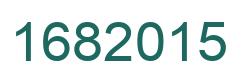 Number 1682015 green image