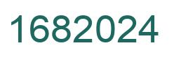 Number 1682024 green image