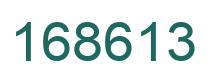 Número 168613 imagen verde