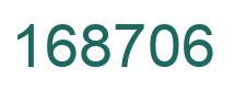 Número 168706 imagen verde