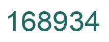 Número 168934 imagen verde