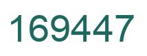 Number 169447 green image