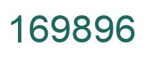 Number 169896 green image