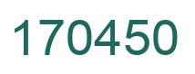 Número 170450 imagen verde