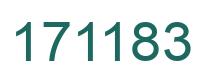 Number 171183 green image