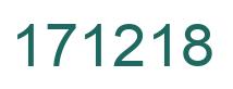 Number 171218 green image