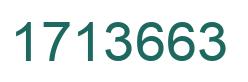 Number 1713663 green image