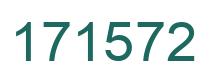 Number 171572 green image