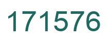 Number 171576 green image