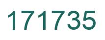 Number 171735 green image