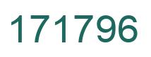 Number 171796 green image