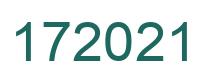 Número 172021 imagen verde