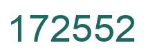 Number 172552 green image