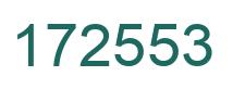 Number 172553 green image