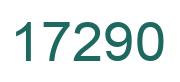 Number 17290 green image