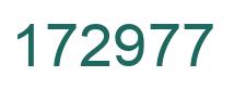 Number 172977 green image