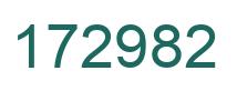 Number 172982 green image