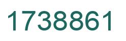 Number 1738861 green image