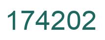 Number 174202 green image