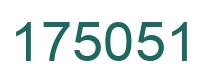 Number 175051 green image