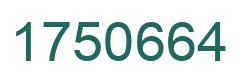Number 1750664 green image